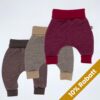 3er Set mitwachsende Baby Pumphosen aus 100% Merinowolle von Tulipanelli