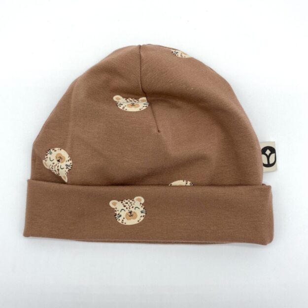 Beanie Jersey Wildkatzen braun