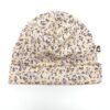 Beanie Rippjersey kleine Blüten | für Babys & Kleinkinder