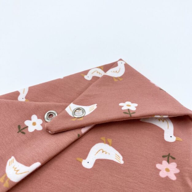 Baby Halstuch Jersey Gänse & Blümchen