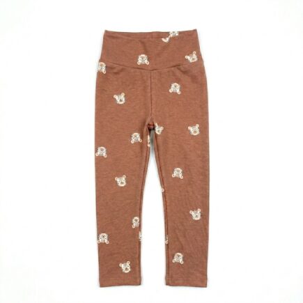 Baby & Kinderleggings Jersey Wildkatzen braun