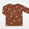 Longshirt Jersey Wildkatzen braun