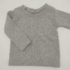 Longshirt Rippjersey Grau 68/74