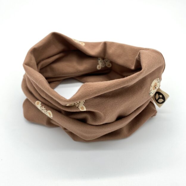 Loop Jersey Wildkatzen braun