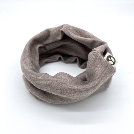 Loop-Schlauchschal aus 100% Merino Wolljersey