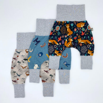 3er-Set Mitwachshose Jersey | 3er-Pack Pumphose für Babys & Kleinkinder | FDM