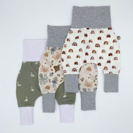3er-Set Mitwachshose Jersey | 3er-Pack Pumphose für Babys & Kleinkinder