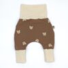 Mitwachsende Baby Pumphose Wildkatzen braun