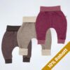 3er Set mitwachsende Baby Pumphosen aus 100% Merinowolle von Tulipanelli