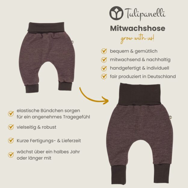 Mitwachshose von Tulipanelli