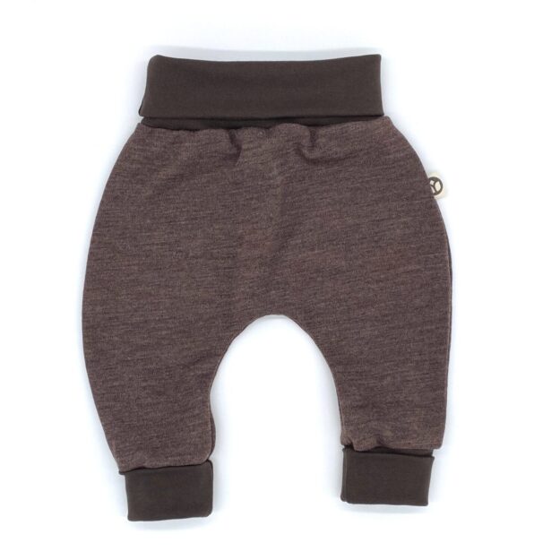 mitwachsende BAbyhose aus 100% Merino-Wolljersey