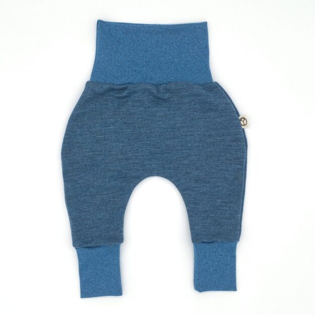 mitwachsende BAbyhose aus 100% Merino-Wolljersey
