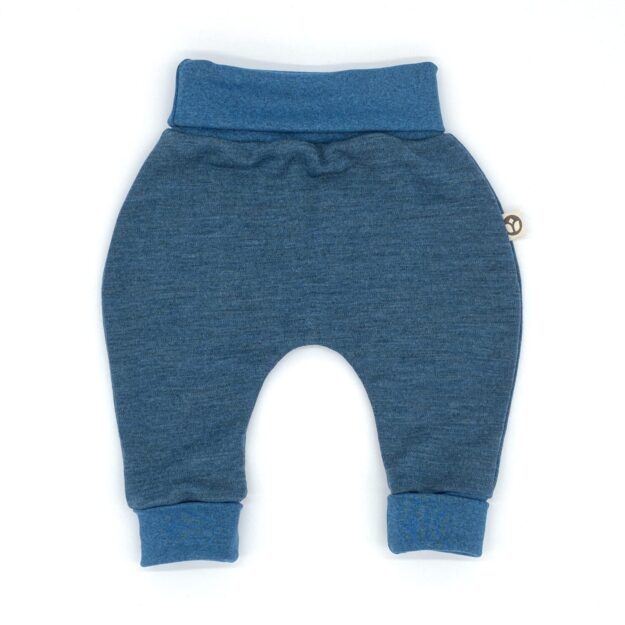 mitwachsende BAbyhose aus 100% Merino-Wolljersey