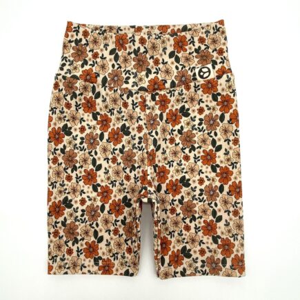Radler Hose Rippjersey Blüten orange | für Babys & Kleinkinder