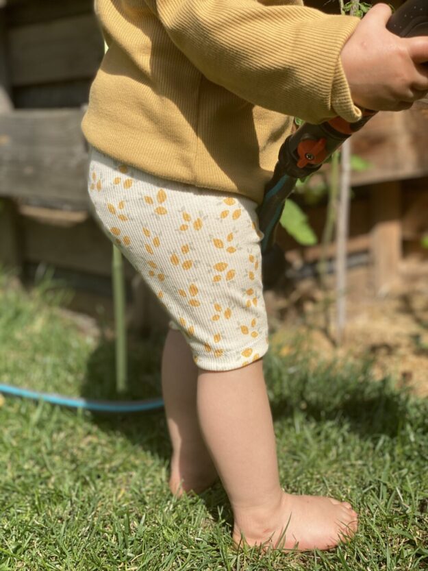 Radler Hose Rippjersey Zitrone