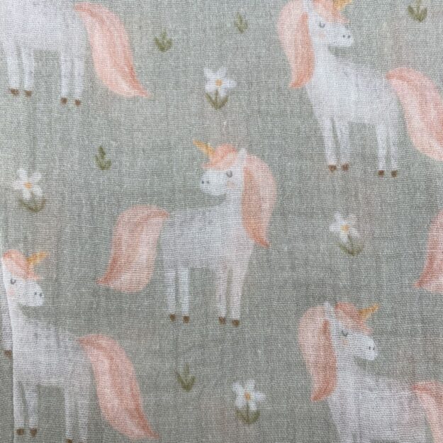 Kurze Hose Musselin Einhorn | für Babys und Kleinkinder