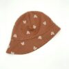 Kinder Sonnenhut Jersey Wildkatzen braun