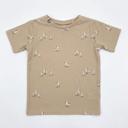 Jersey T-shirt mit Möwenmotiv