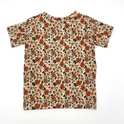 T-Shirt Rippjersey Blüten orange | für Babys & Kleinkinder