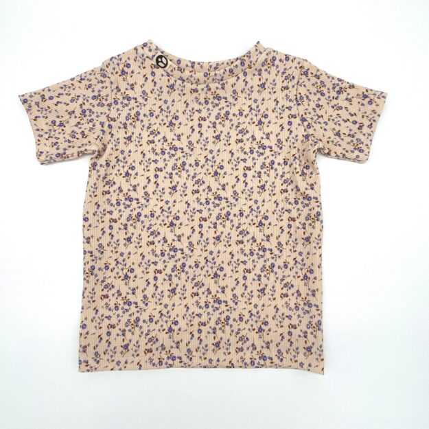 T-Shirt Rippjersey Kleine Blüten | für Babys & Kleinkinder