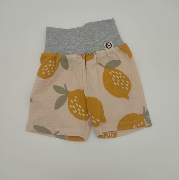 Kurze Hose Musselin Zitrone Gr. 68-86 [SALE]