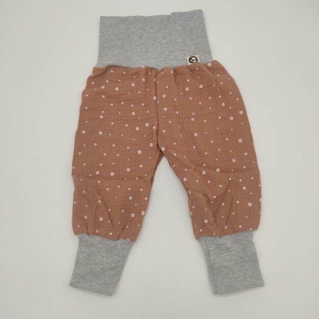 Mitwachshose Musselin Punkte Gr. 68-86 [SALE]
