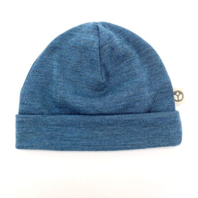 Beanie-Mütze aus 100% Merino Wolljersey