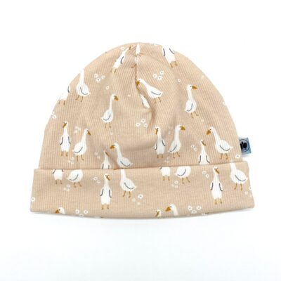 Beanie_Rippjersey_Gänse_Creme_Tiere_Natur_01