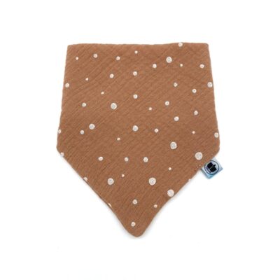 Halstuch_Musselin_Apricot-Weisse-Punkte_Orange_Uni_01