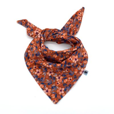 Knotentuch_Jersey_Blüten-Orange_Bunt_Pflanzen_Blumen_01