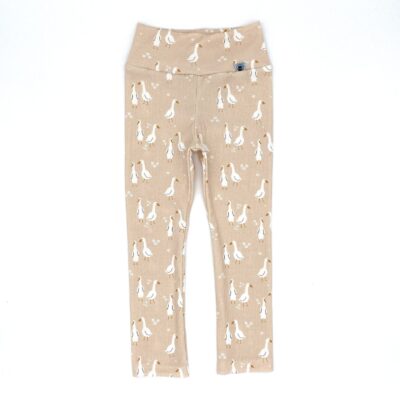 Leggings_Rippjersey_Gänse_Creme_Tiere_Natur_01