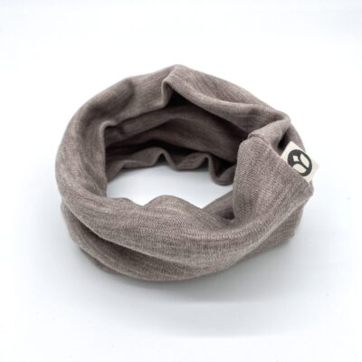 Loop-Schlauchschal aus 100% Merino Wolljersey