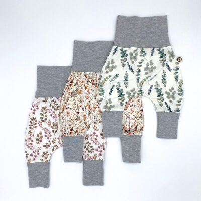 3er Set Baby Pumphosen mit floralem Motiv von Tulipanelli