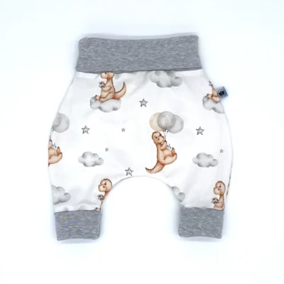 Mitwachshose_Jersey_Babydino_Weiss_Tiere_Wolken_02