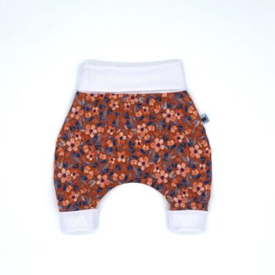 Mitwachshose_Jersey_Blüten-Orange_Bunt_Pflanzen_Blumen_02