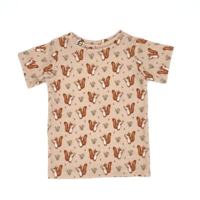 T-shirt Rippjersey Eichhörnchen