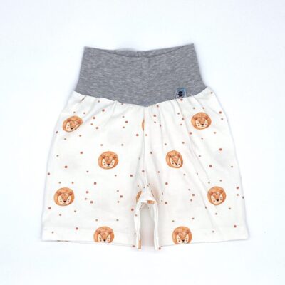 kurze-Hose_Jersey_Löwenbaby_Weiss_Tiere_01