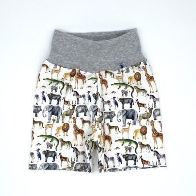 kurze-Hose_Jersey_Wild-Life_Weiss_Tiere_01