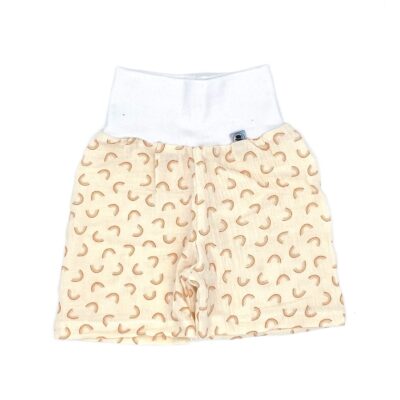 kurze-Hose_Musselin_Regenbogen_Creme_Natur_01