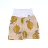 Kurze Hose Musselin Zitrone