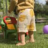 Kurze Hose Musselin Zitrone | für Babys & Kleinkinder
